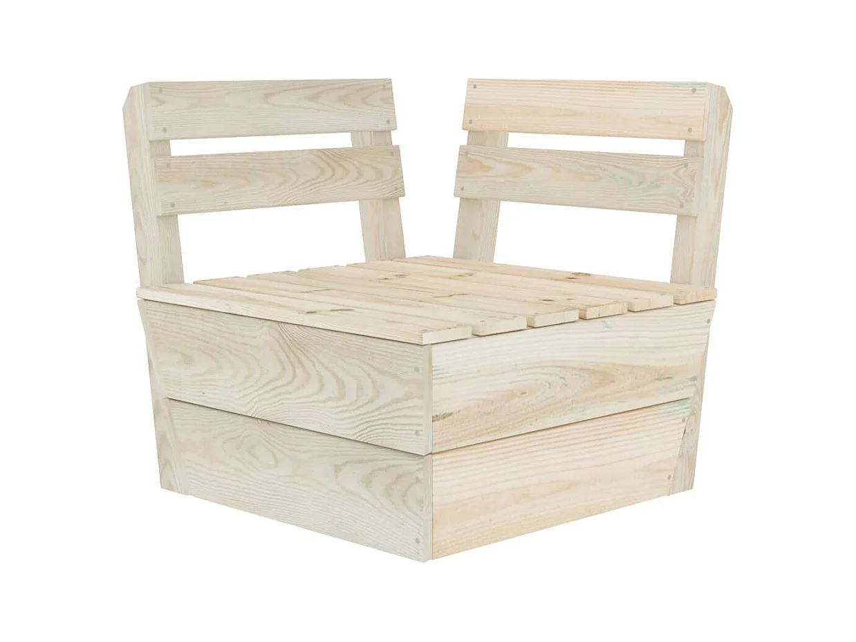 Canapé d'angle sectionnel palette Bois d'épicéa imprégné FR97123