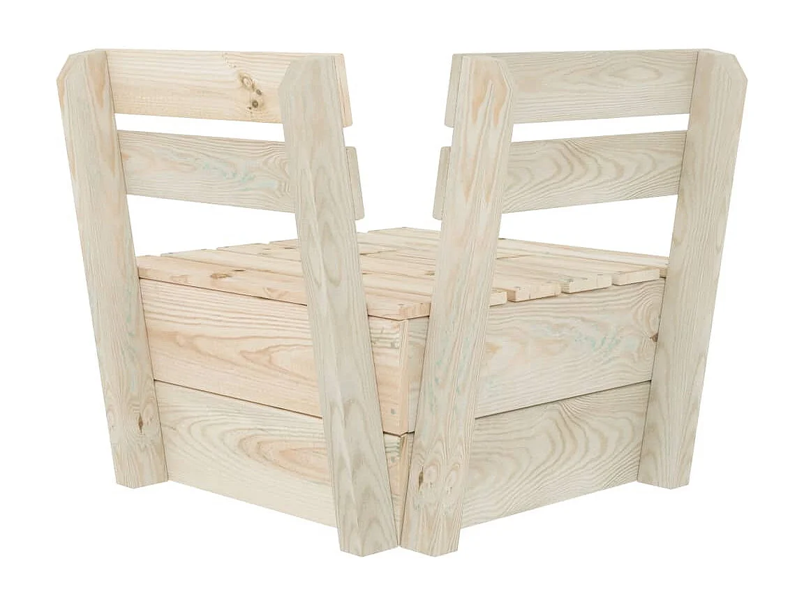 Canapé d'angle sectionnel palette Bois d'épicéa imprégné FR97123