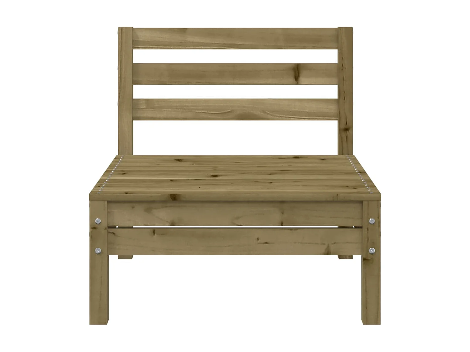 Canapés de jardin sans accoudoirs 4 pcs bois pin imprégné FR53213