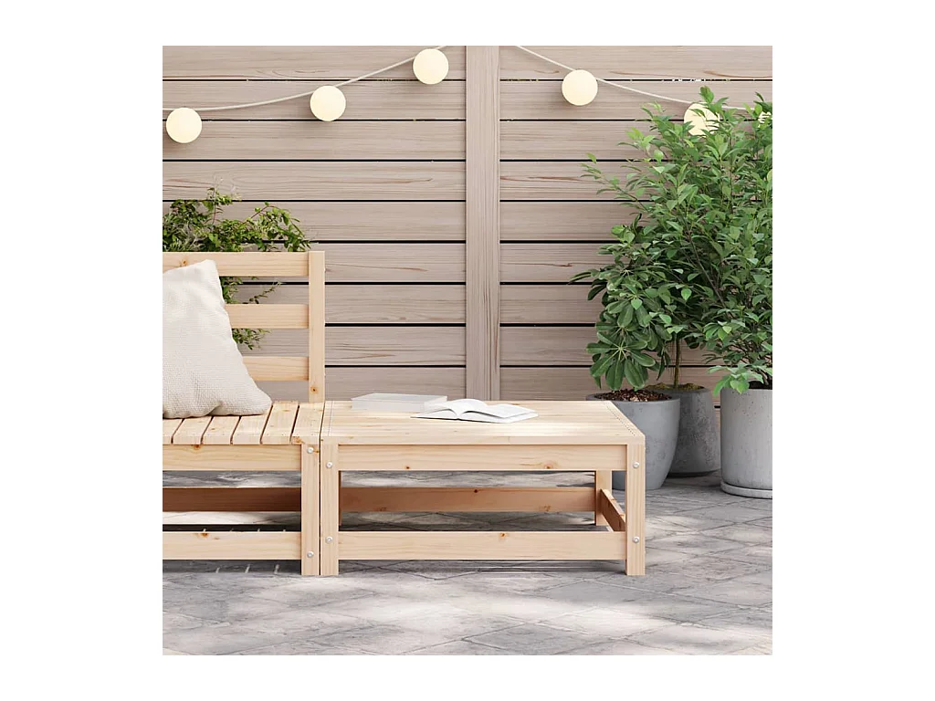 Canapé de jardin - Repose-pied de jardin 70x70x30 cm bois de pin massif FR90759