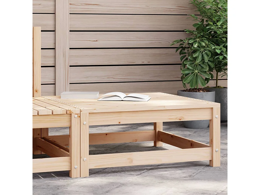 Canapé de jardin - Repose-pied de jardin 70x70x30 cm bois de pin massif FR90759