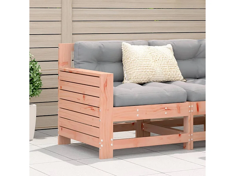 Canapé de jardin accoudoir avec coussin bois massif douglas FR993181