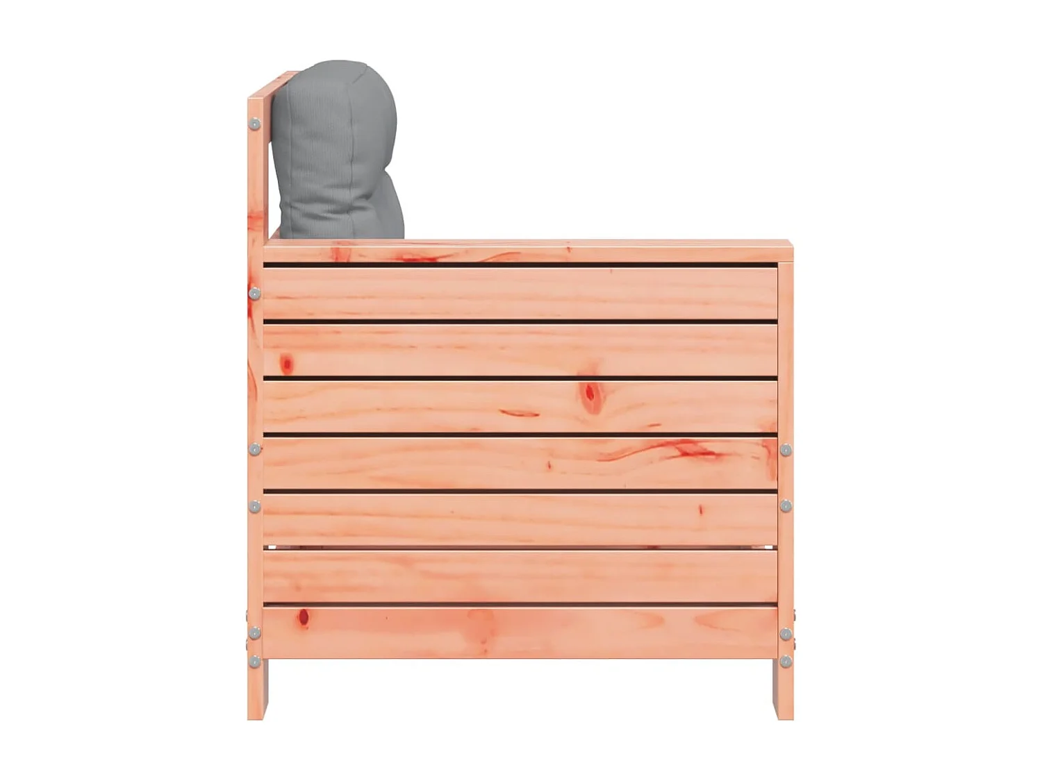 Canapé de jardin accoudoir avec coussin bois massif douglas FR993181