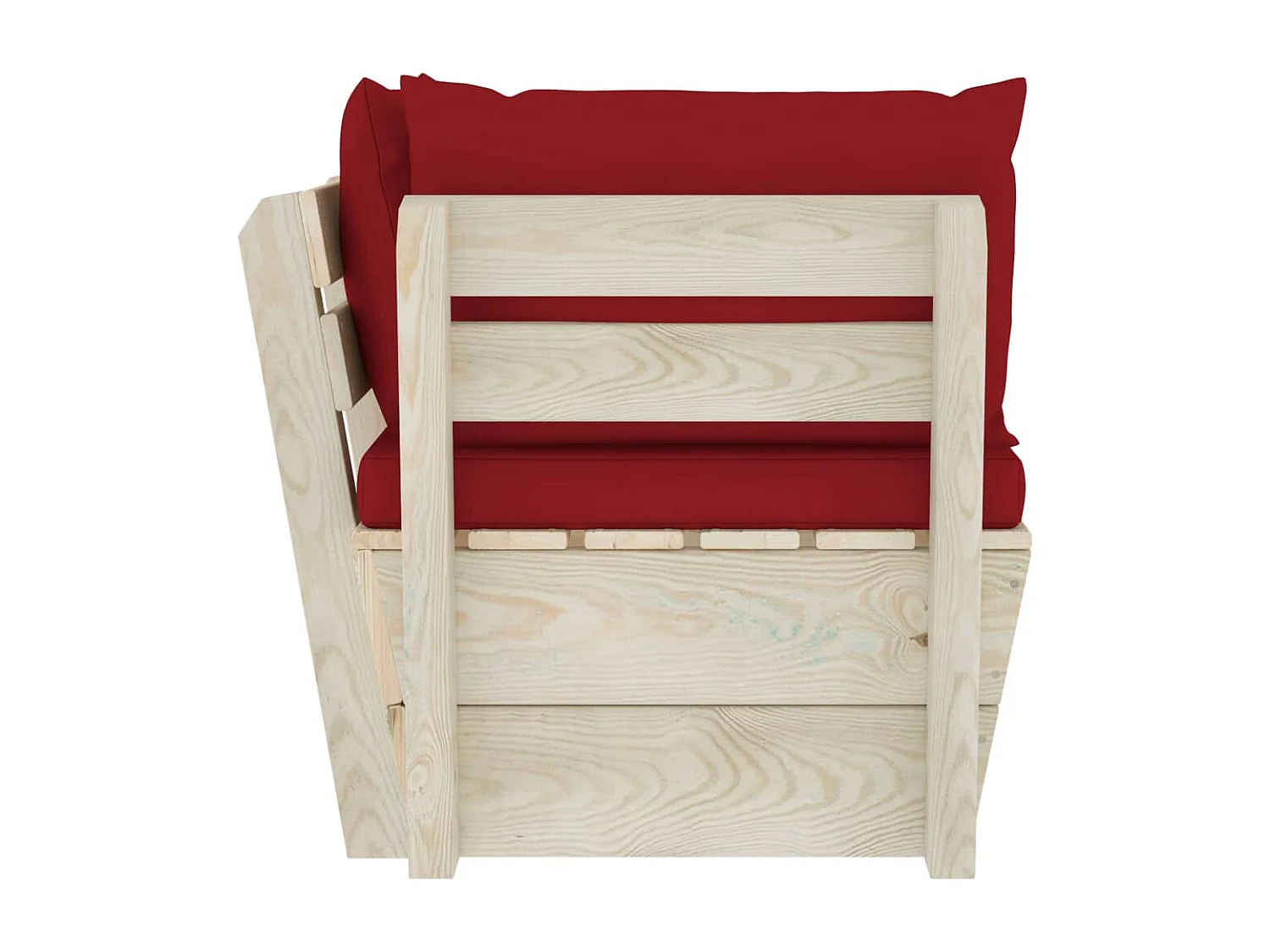 Tuinhoekbank met kussens pallet geïmpregneerd vurenhout BE525454