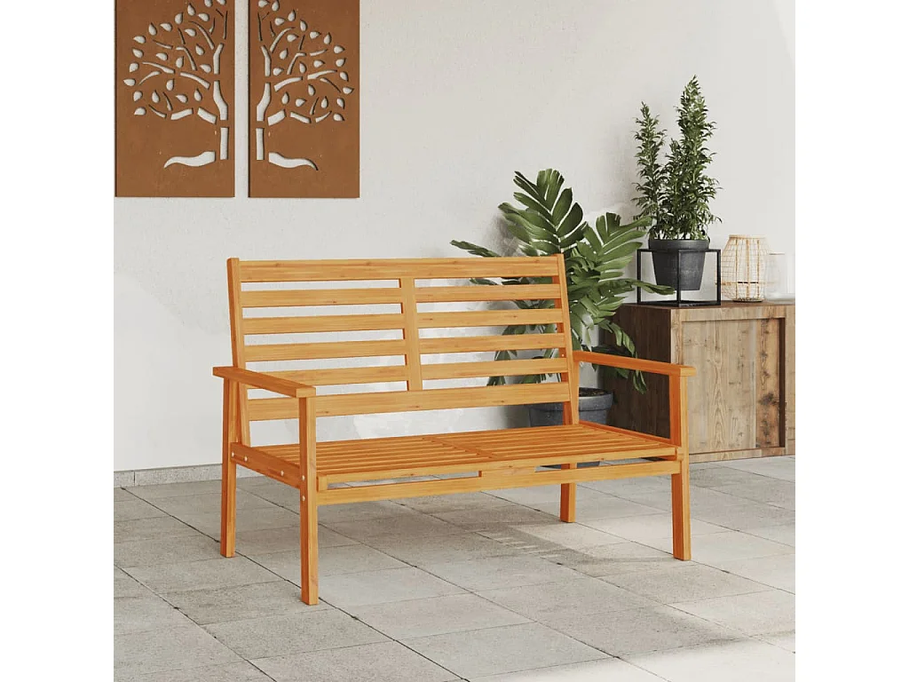 Canapé de jardin 120 cm bois d'acacia massif FR51343