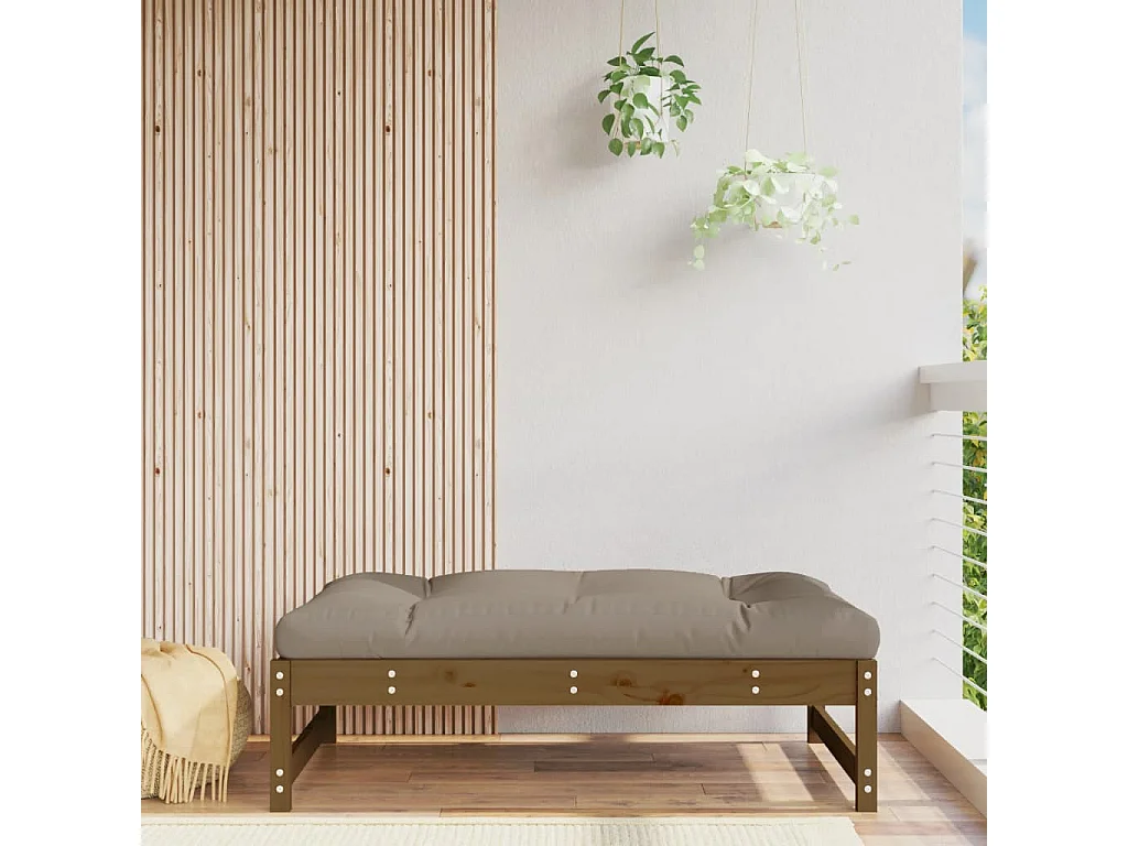 Apoio de pés para jardim 120x80 cm pinho maciço castanho-mel PT316035