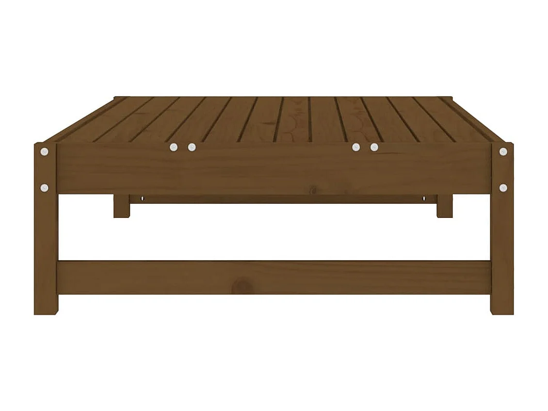Canapé de jardin - Repose-pied de jardin 120x80 cm marron miel bois de pin massif FR88699