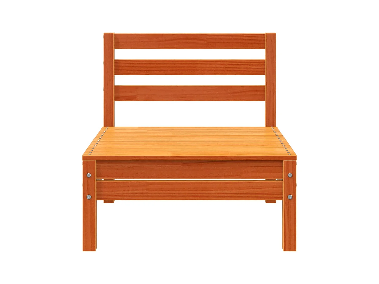 Tuinbanken 2 st zonder armleuning massief grenenhout wasbruin BE617701