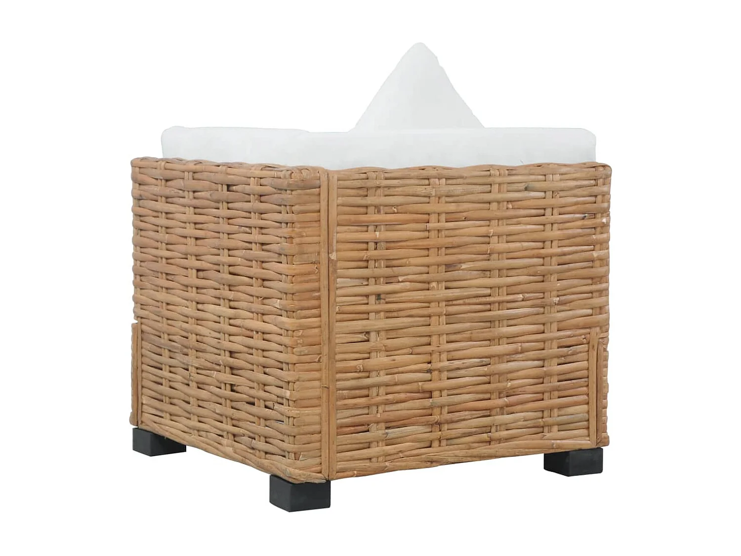 Canapé d'angle avec coussins Rotin naturel FR86318