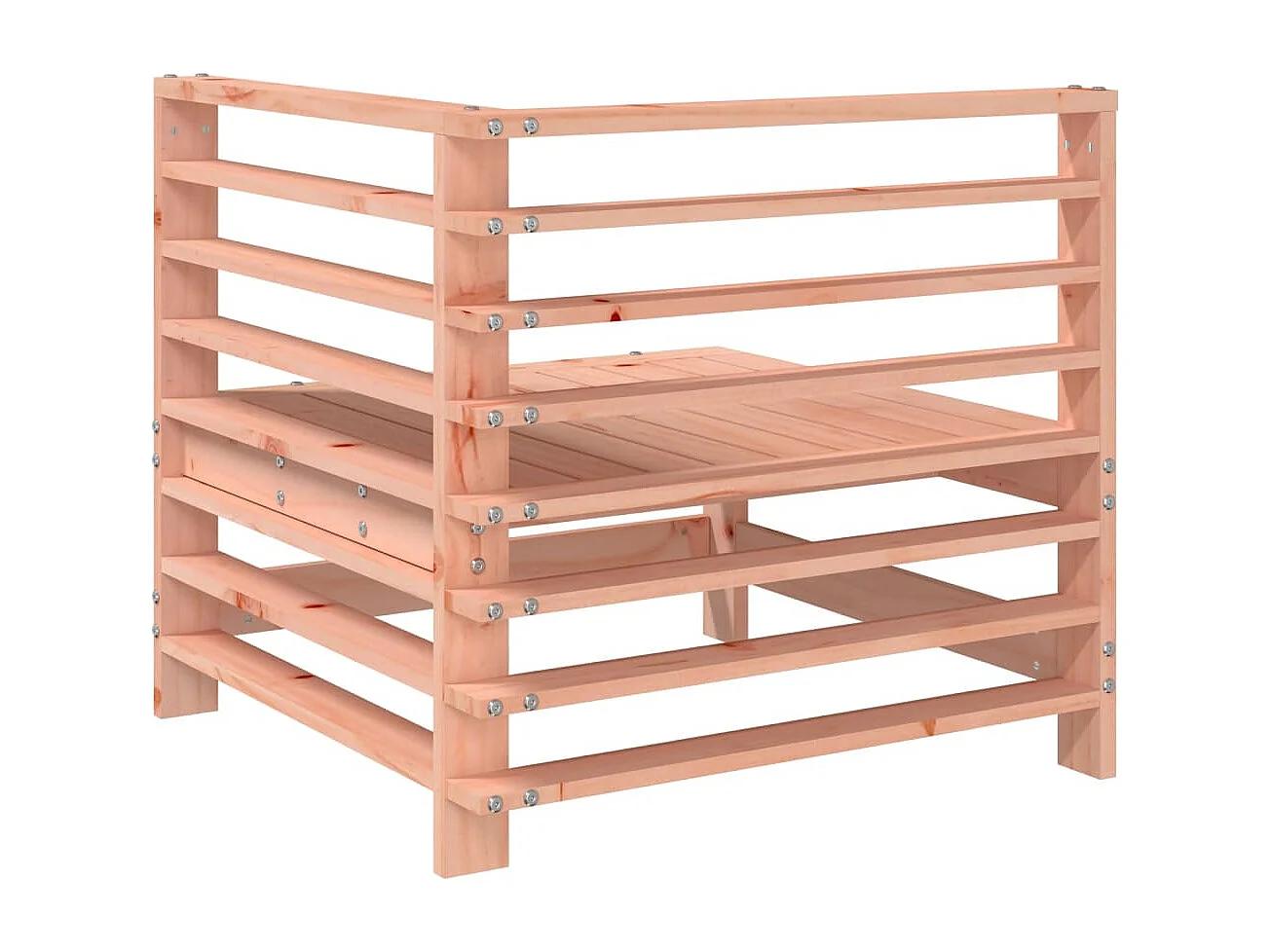 Canapé d'angle de jardin bois massif douglas FR19017