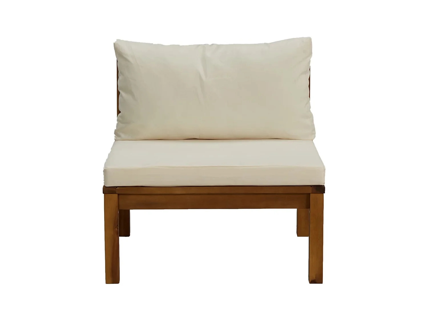 Canapé de milieu sectionnel avec coussin blanc crème Acacia FR37779