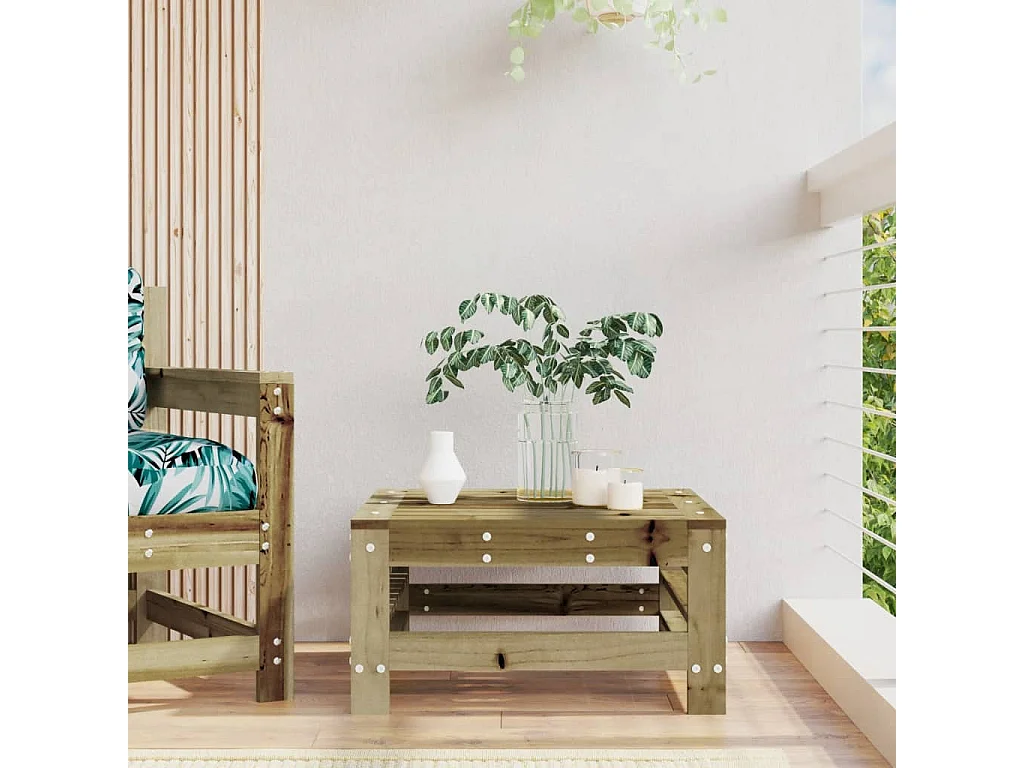 Canapé de jardin - Repose-pied de jardin bois de pin imprégné FR97985