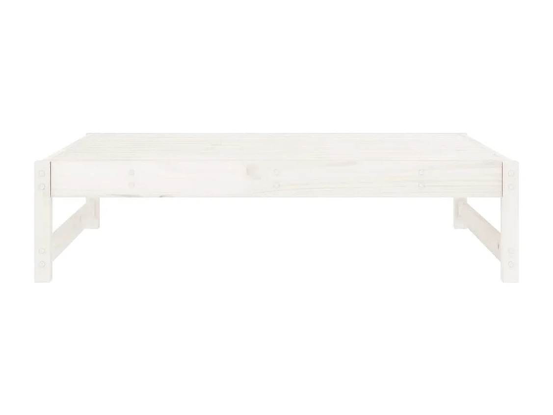 Apoio de pés para jardim 120x80 cm pinho maciço branco PT393718