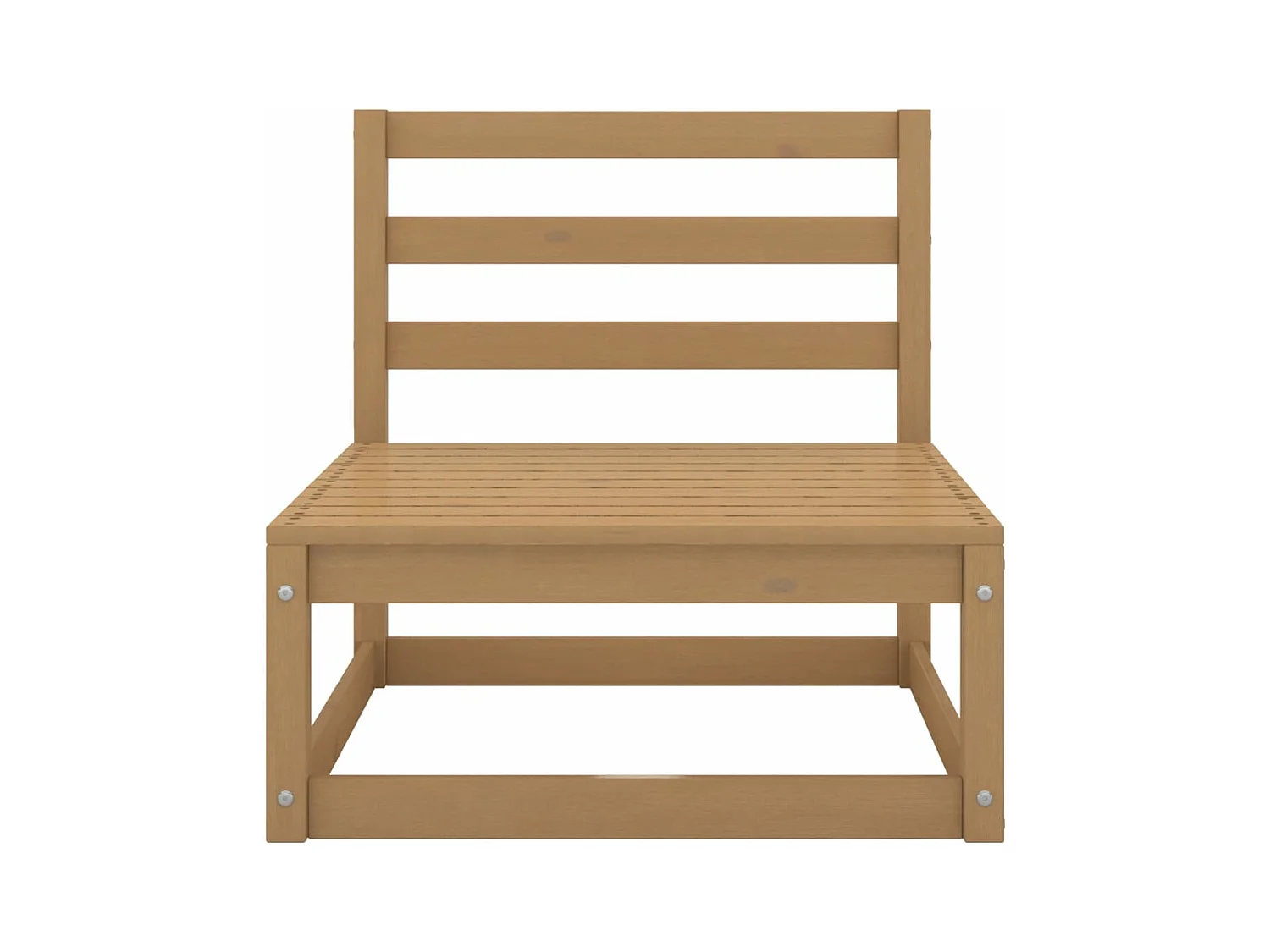 Sofá central de jardín y cojines madera madera pino crema ES475869