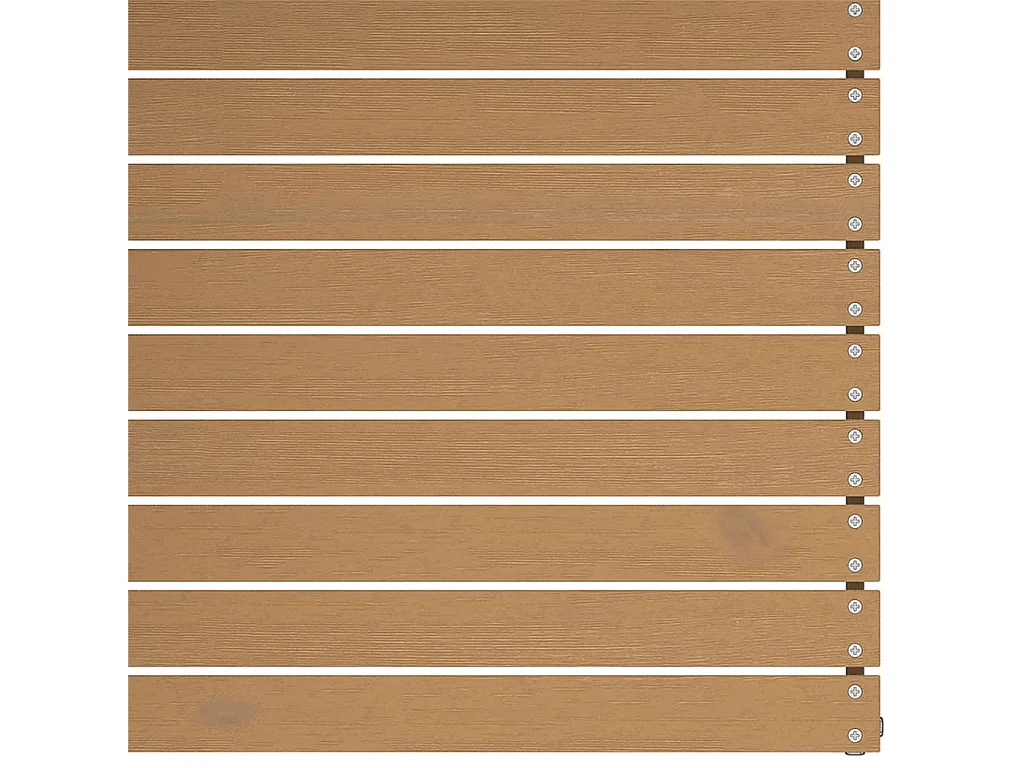 Canapé central de jardin avec coussins crème Bois de pin massif FR12770