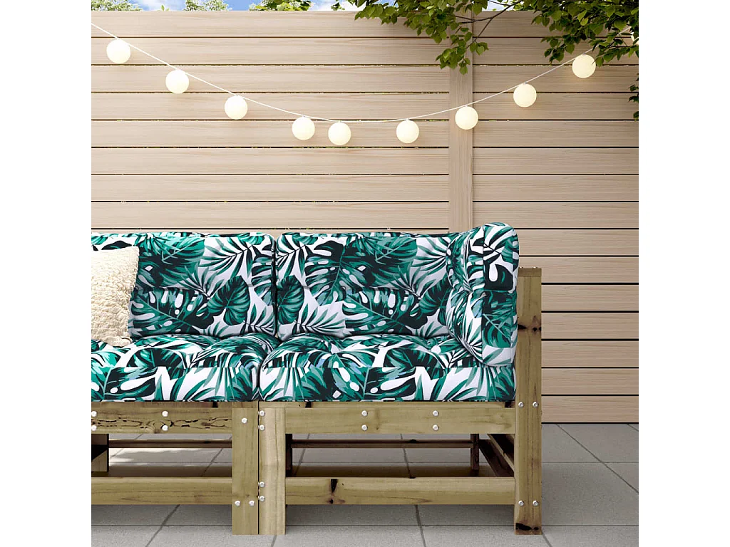 Canapé d'angle de jardin bois de pin imprégné FR81142