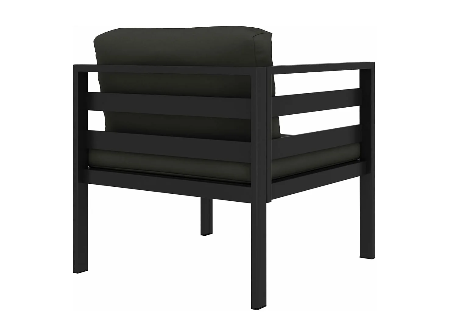 Canapé d'angle sectionnel avec coussins Aluminium Anthracite FR987094