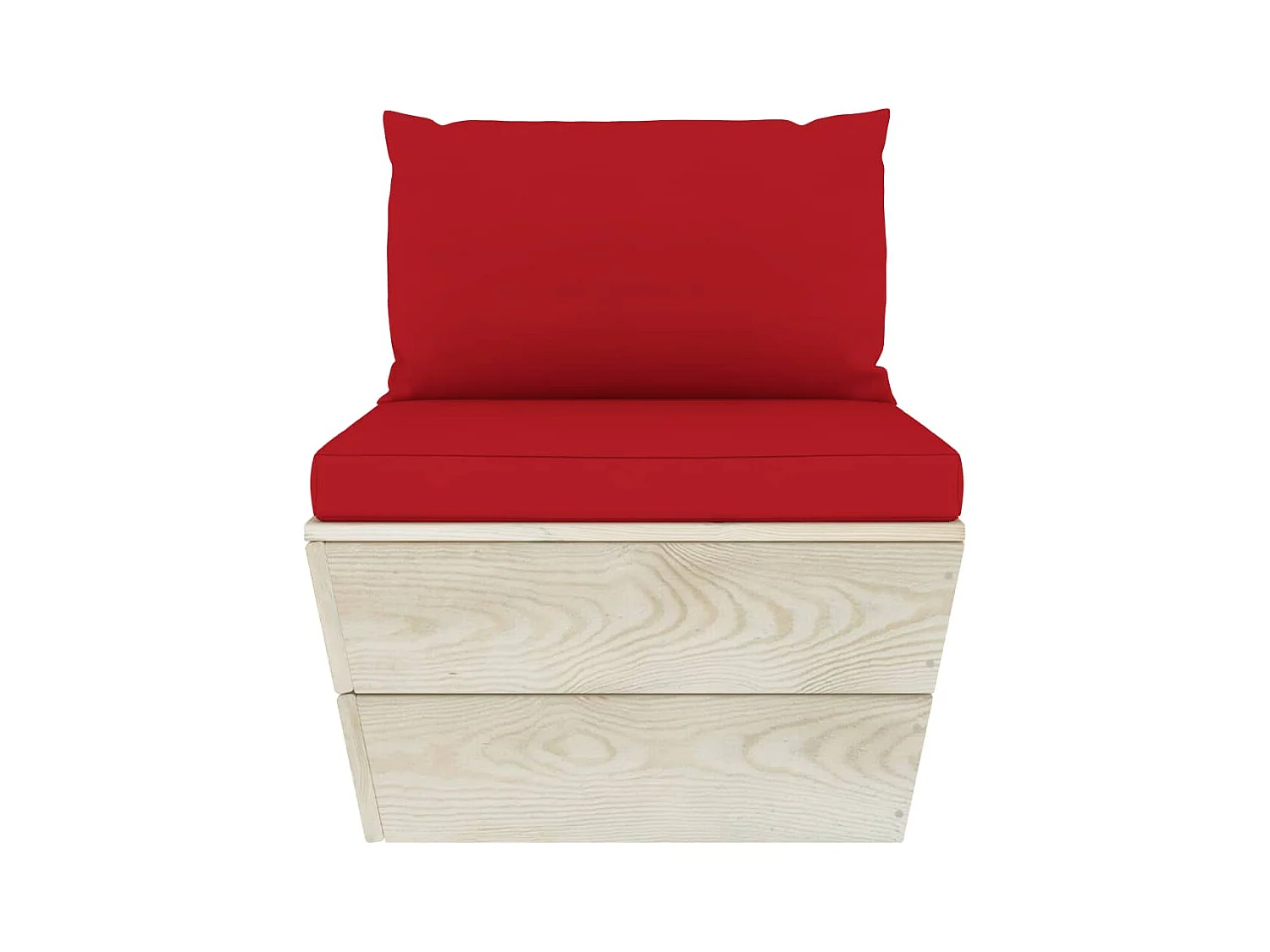 Canapé central palette de jardin avec coussins Épicéa imprégné FR29408