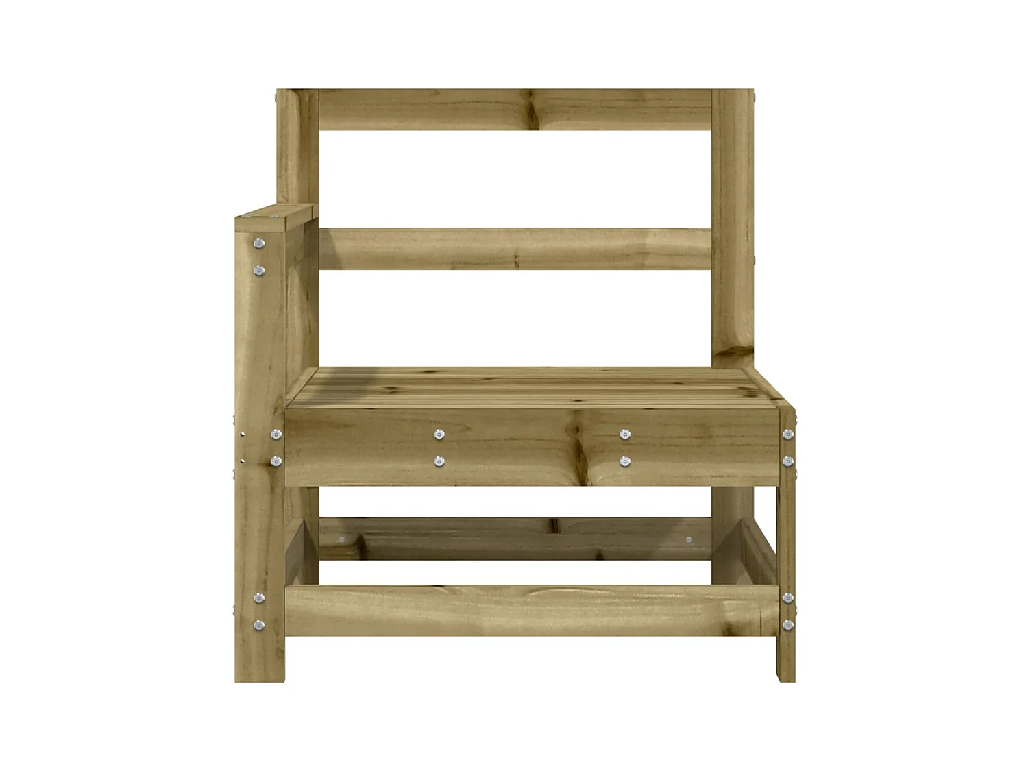 Canapé d'angle de jardin bois de pin imprégné FR68048