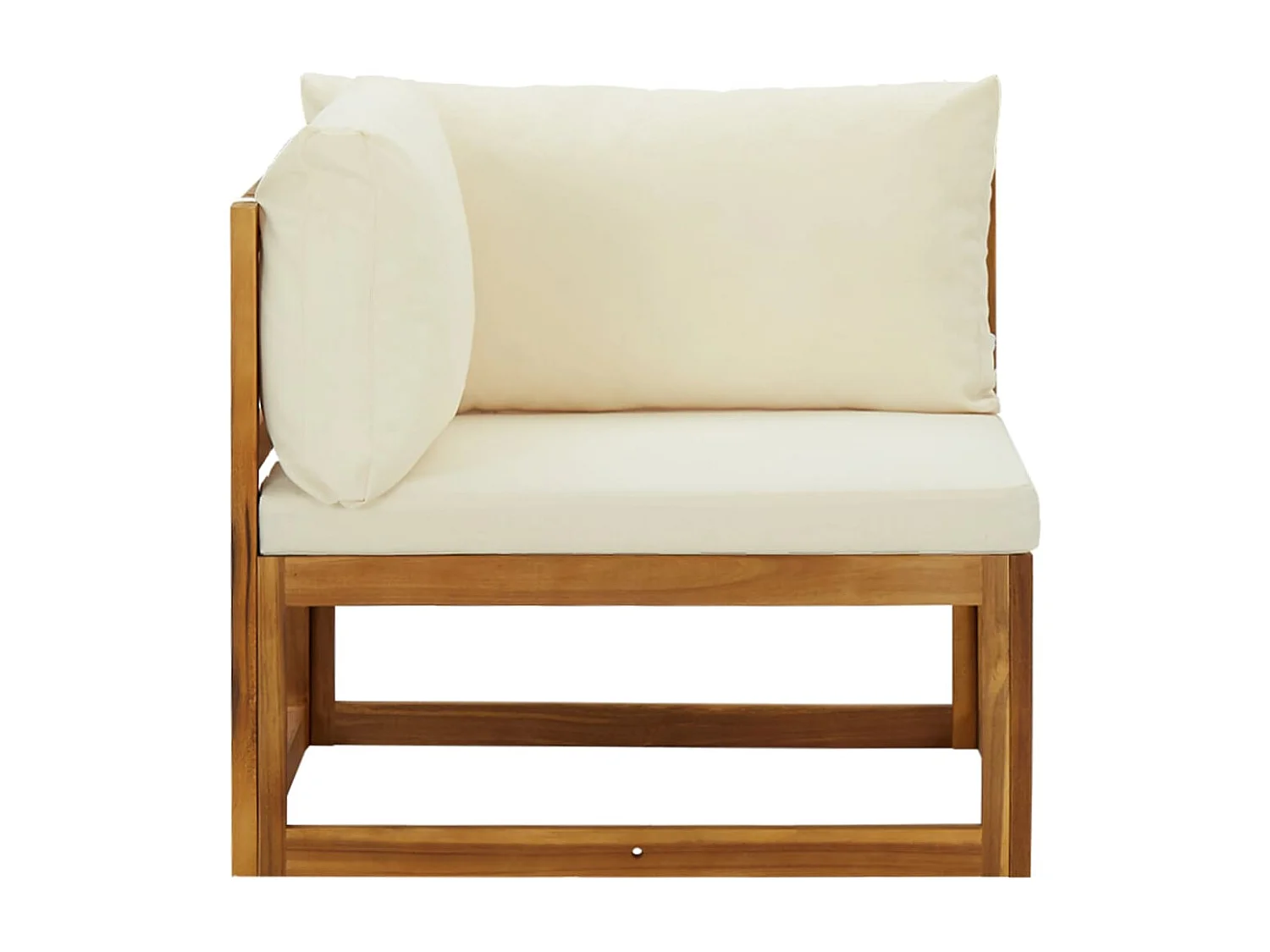 Sofás de canto seccionais 2 pcs com almofadões branco nata PT869808