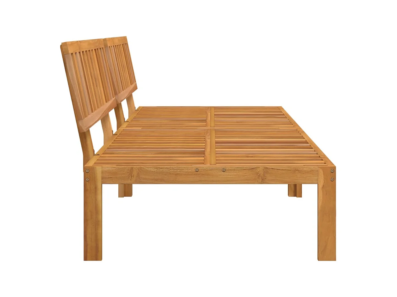 Lot de 2 Canapés centraux palette de jardin bois massif d'acacia FR869222