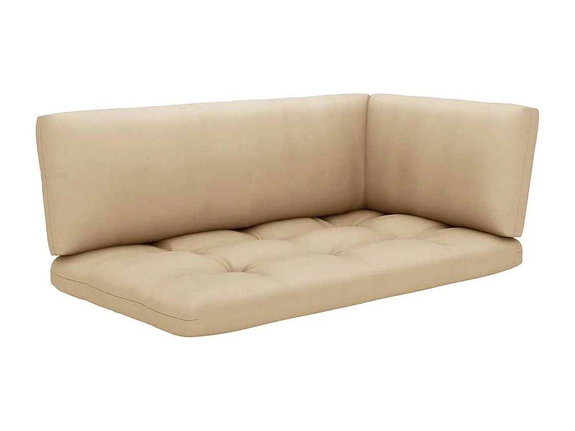 Canapé d'angle palette de jardin marron miel bois pin imprégné FR11133