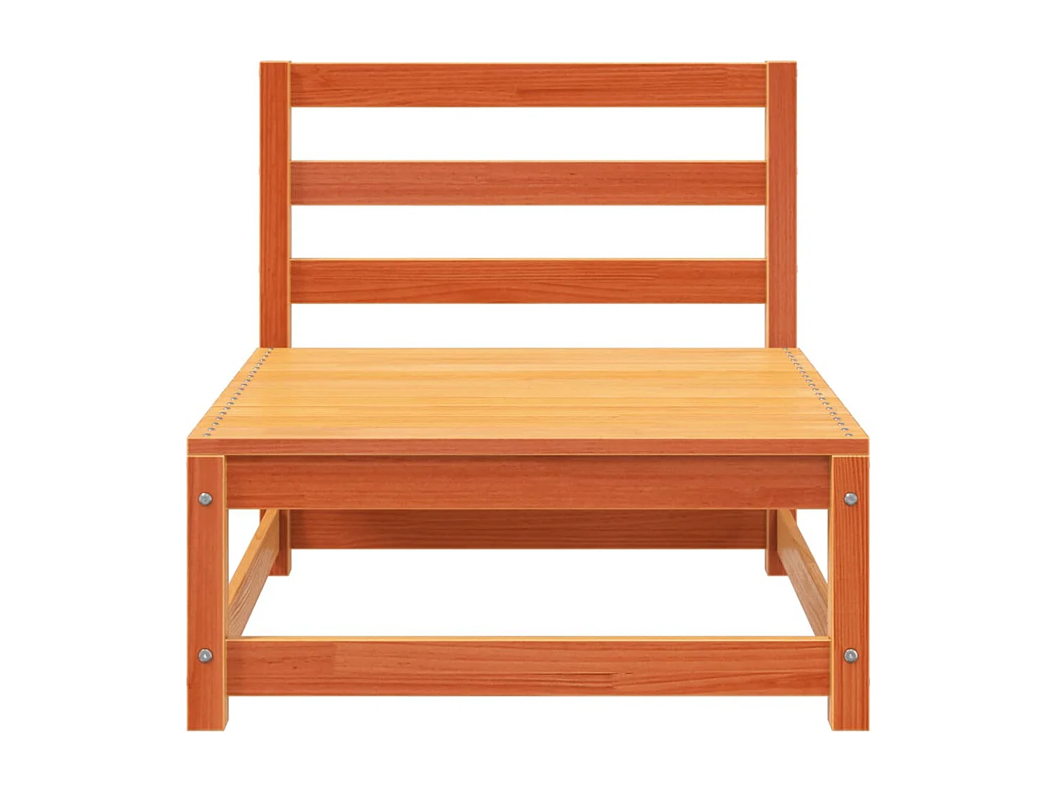 Sofás sem braços para jardim 3 pcs pinho maciço castanho-mel PT496094