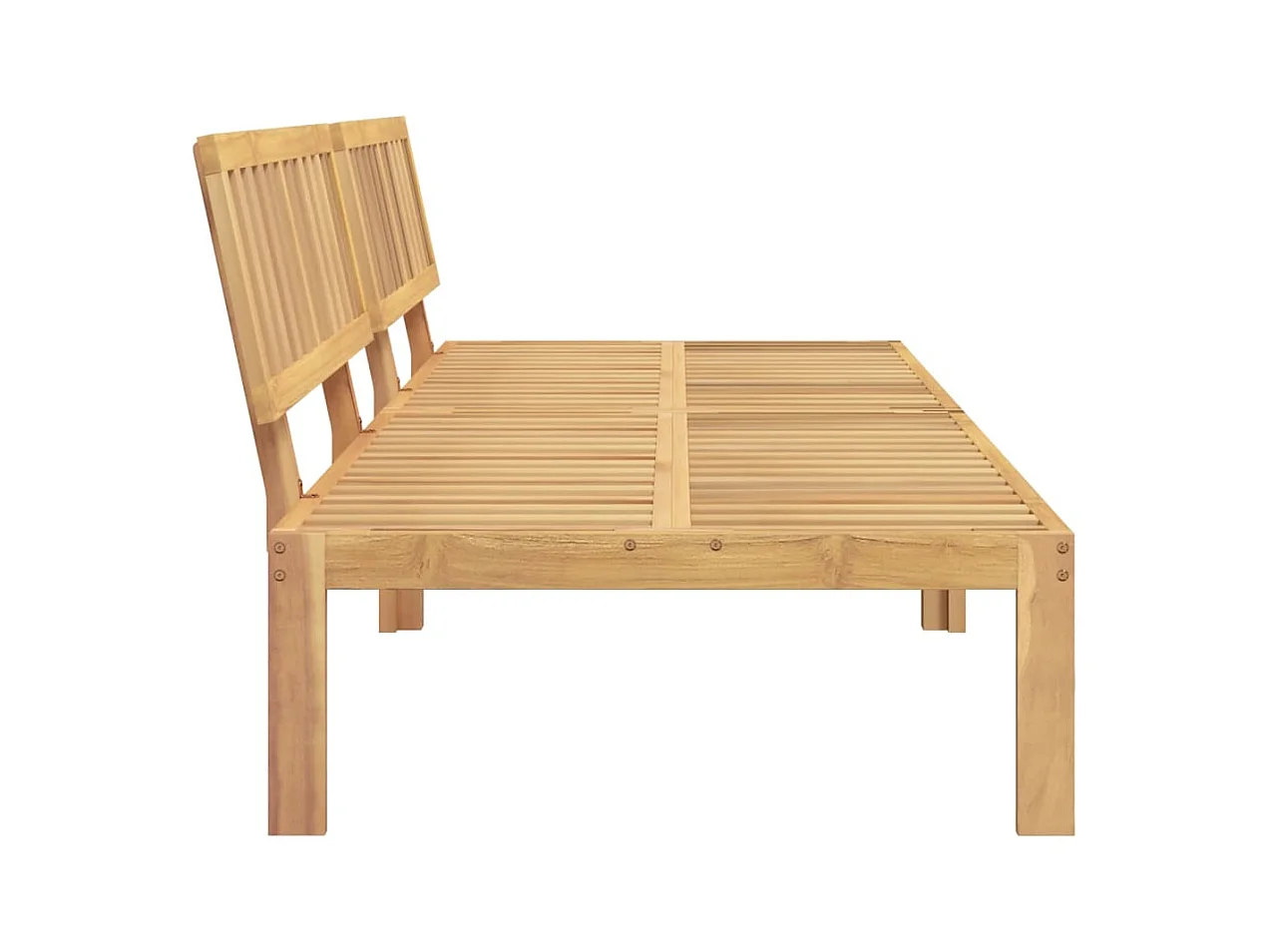 Lot de 2 Canapés centraux palette de jardin bois massif d'acacia FR448984