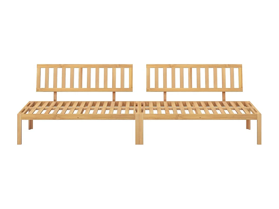 Lot de 2 Canapés centraux palette de jardin bois massif d'acacia FR448984