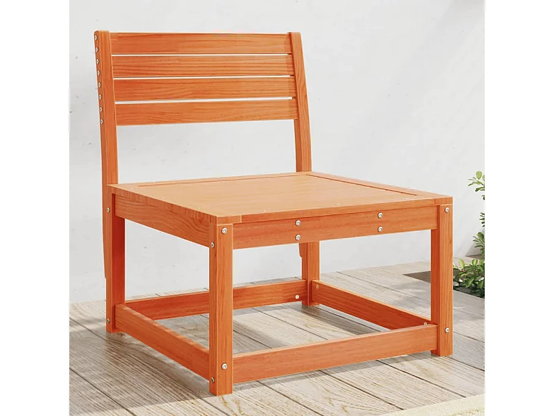 Canapé de jardin cire marron bois de pin massif FR231786