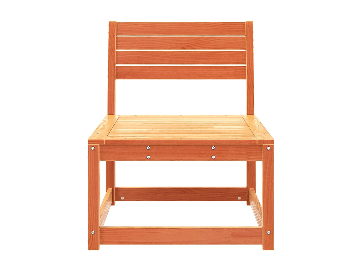 Canapé de jardin cire marron bois de pin massif FR231786