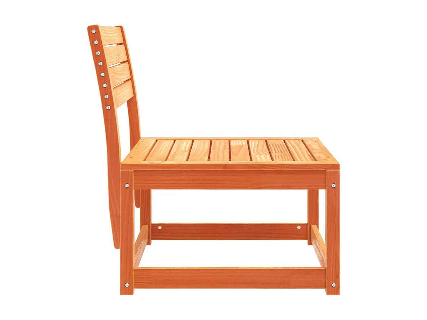 Canapé de jardin cire marron bois de pin massif FR231786