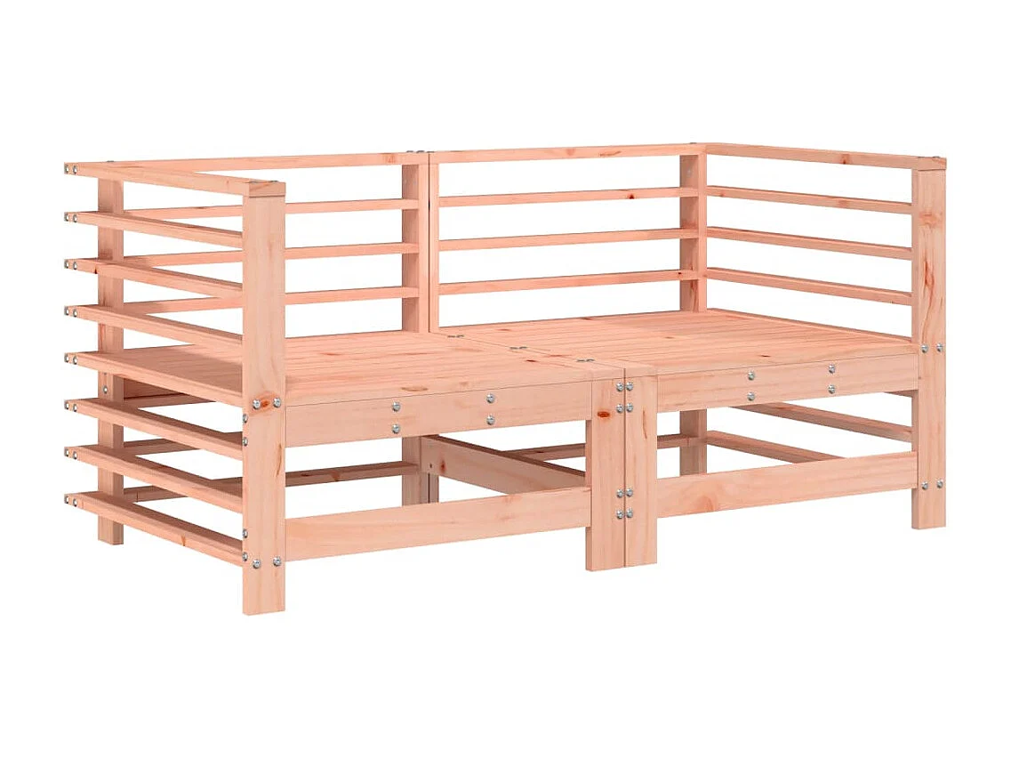 Lot de 2 Canapés d'angle de jardin bois massif douglas FR92311