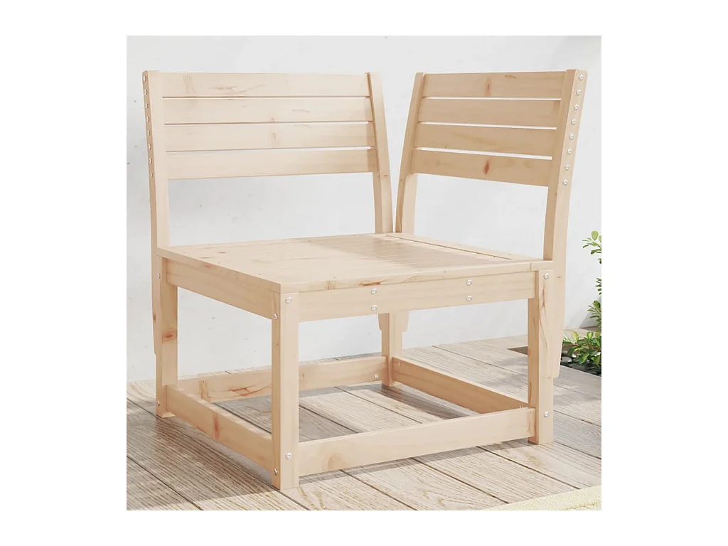 Canapé d'angle de jardin 73x73x78cm bois pin massif FR184639