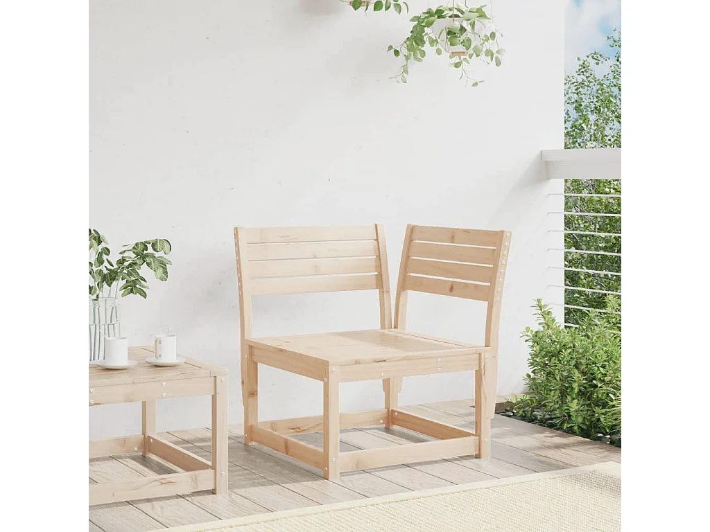Canapé d'angle de jardin 73x73x78cm bois pin massif FR184639
