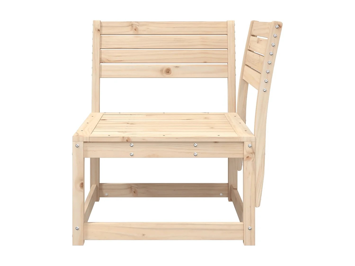 Canapé d'angle de jardin 73x73x78cm bois pin massif FR184639