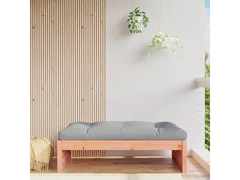 Taburete de jardín madera maciza de abeto Douglas 120x80 cm ES466642