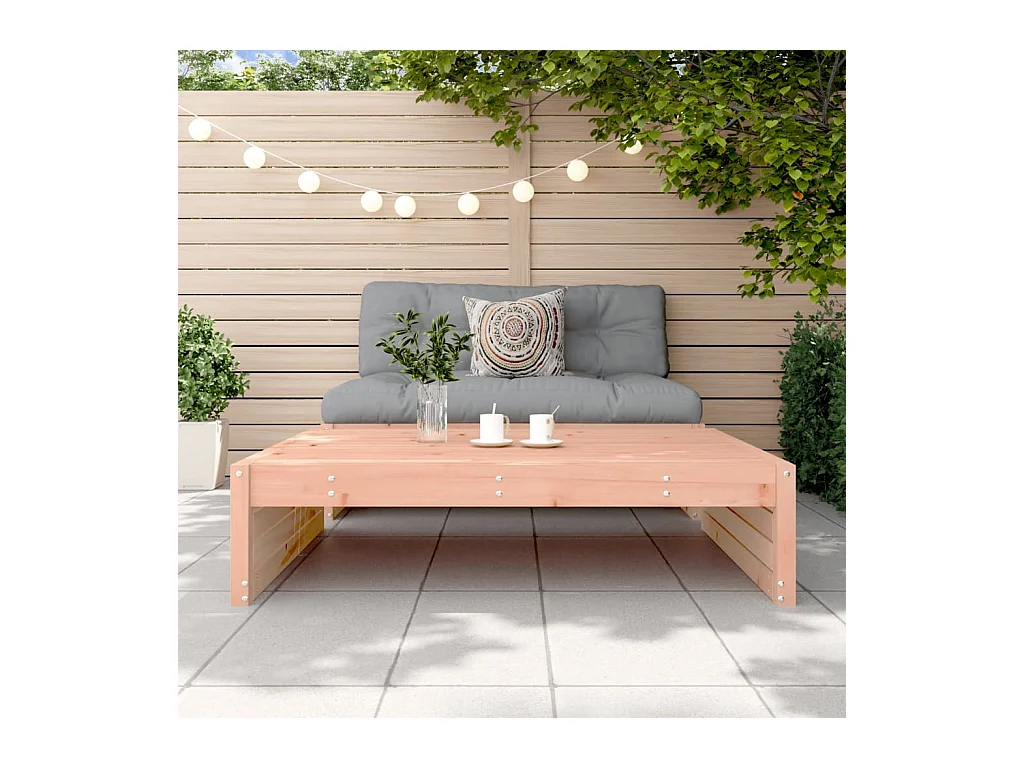 Canapé de jardin - Repose-pied de jardin 120x80 cm massif de douglas FR94189