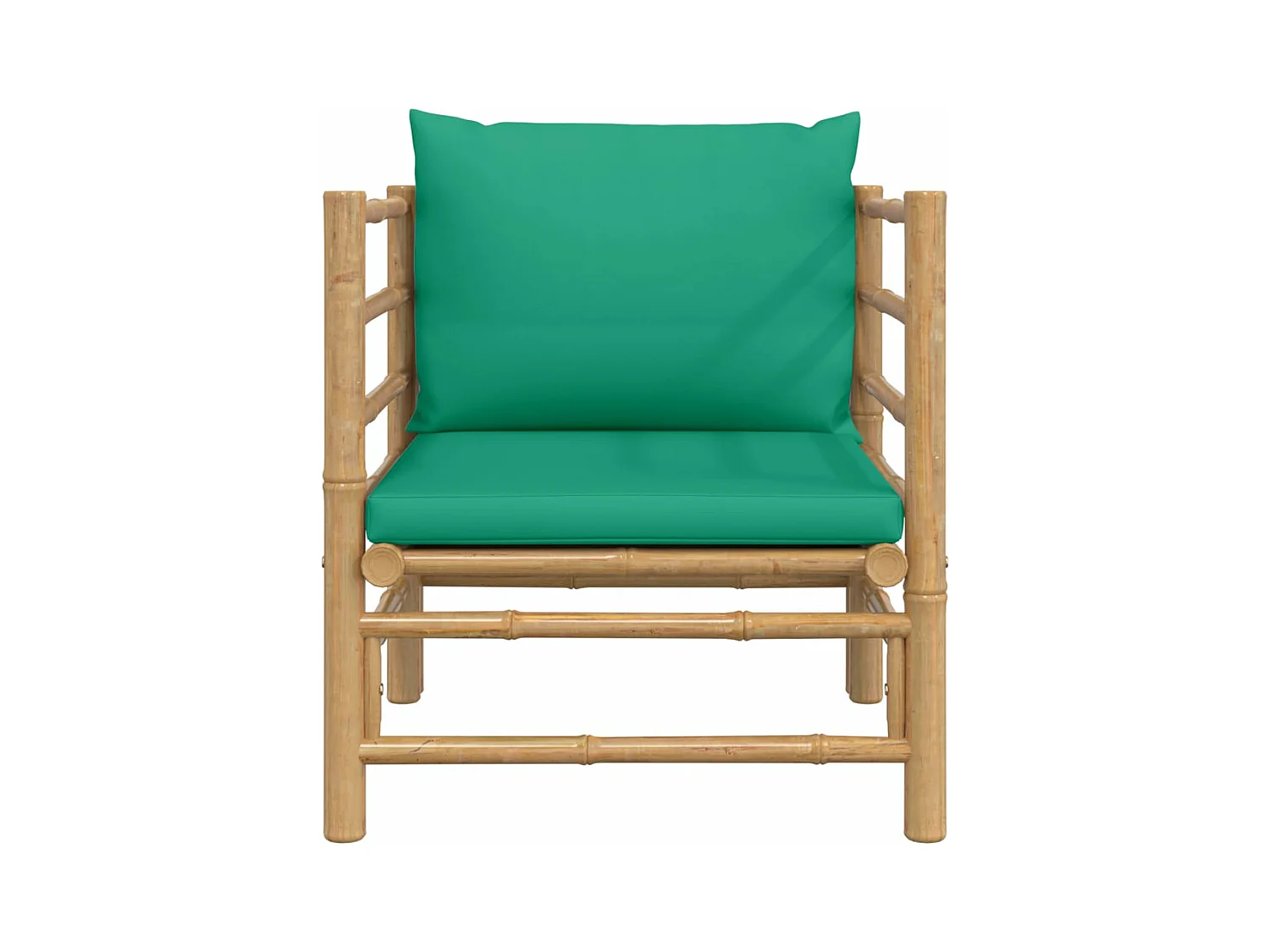 Canapé de jardin avec coussins vert bambou FR60908