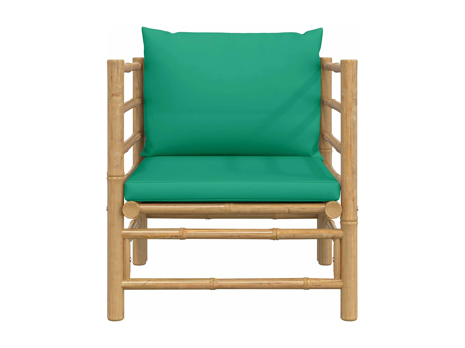 Canapé de jardin avec coussins vert bambou FR60908