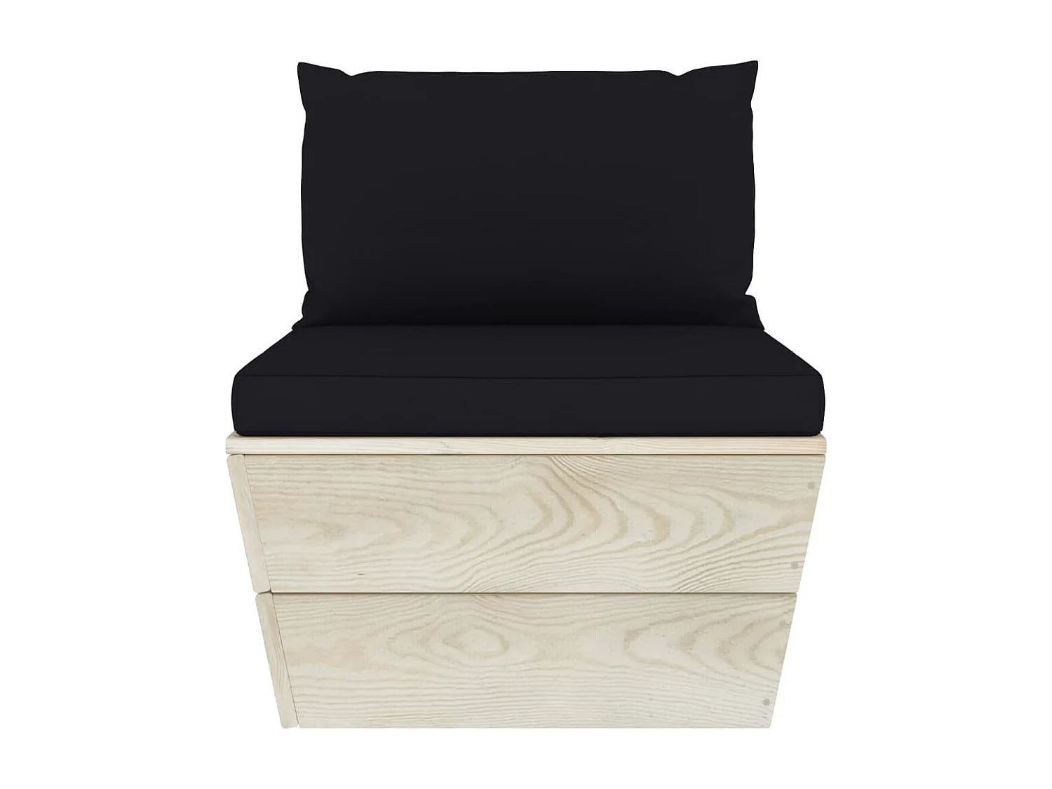 Canapé central palette de jardin avec coussins Épicéa imprégné FR72319