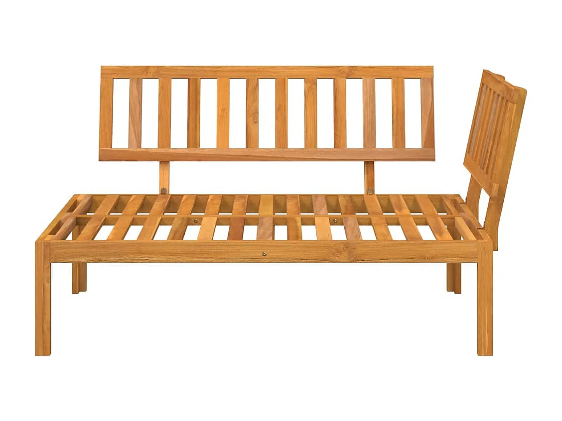 Canapé d'angle palette de jardin bois massif d'acacia FR263672