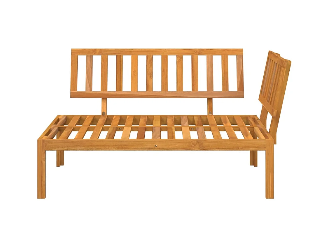 Canapé d'angle palette de jardin bois massif d'acacia FR263672