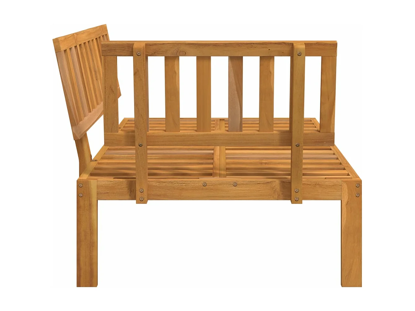 Canapé d'angle palette de jardin bois massif d'acacia FR263672