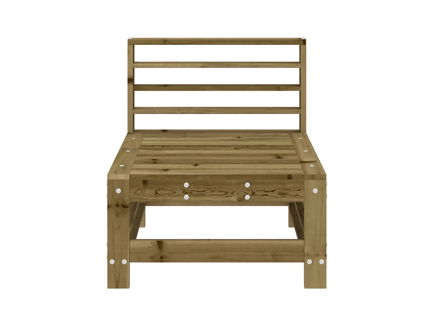 Canapé central de jardin bois de pin imprégné FR11624