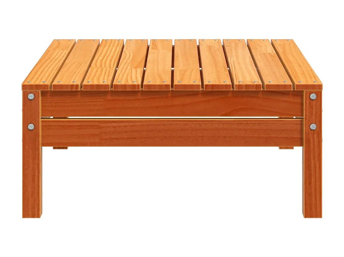 Canapé de jardin - Repose-pied de jardin cire marron bois de pin massif FR66245