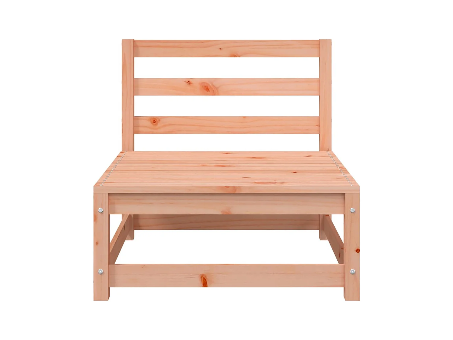 Sofás jardín sin reposabrazos 2 uds madera Douglas 70x70x67 cm ES181653