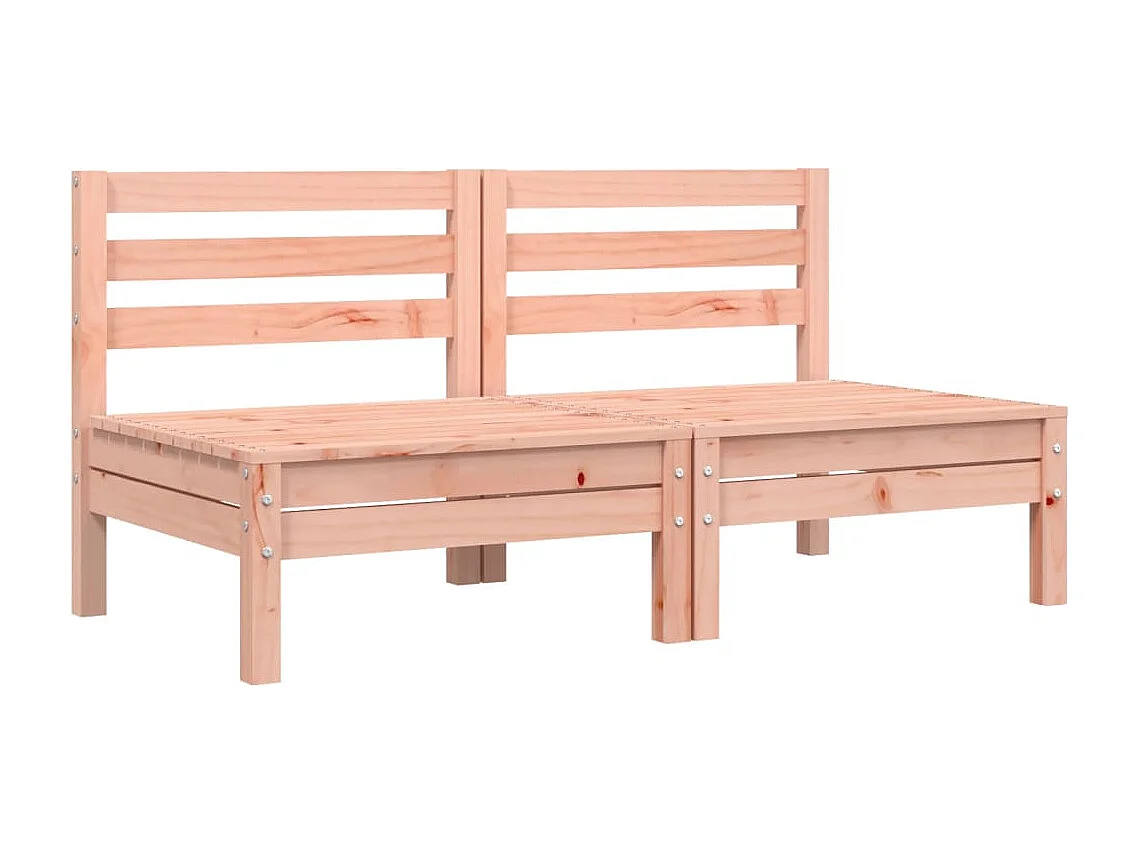 Canapé de jardin sans accoudoirs et coussins 2 pcs bois douglas FR34580