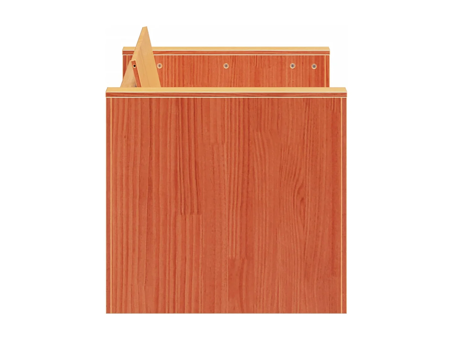 Canapé de jardin 2 places cire marron bois pin massif FR876466