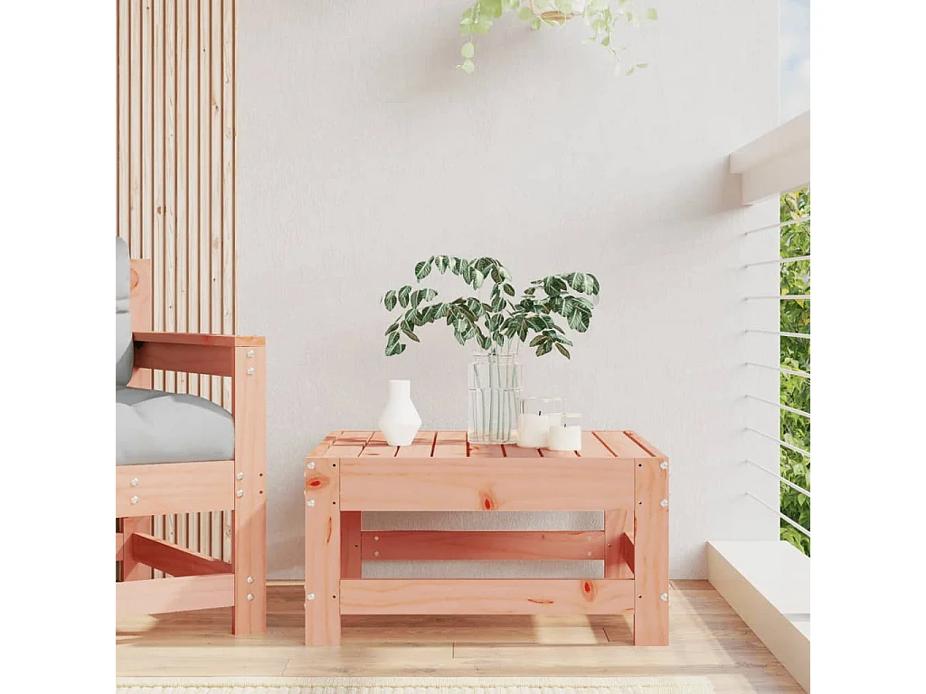 Canapé de jardin - Repose-pied de jardin massif de douglas FR94516